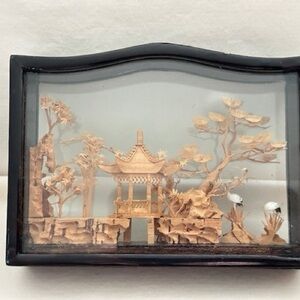 Vintage 1930’s Asian Mini Cork Art